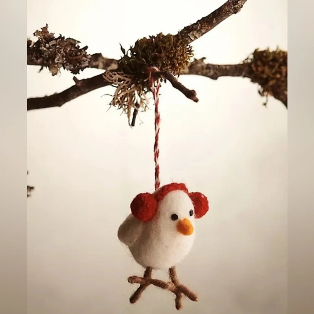 Anthropologie Terrain  Bird Earmuff Christmas Ornament